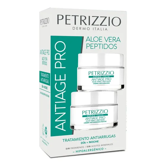Set De Cremas Antiarrugas Antiage Pro Aloe Vera Peptidos