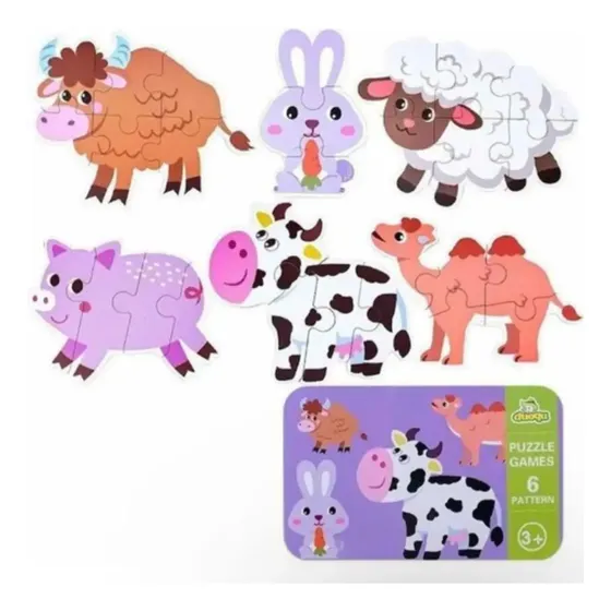 Puzzle Rompecabezas Juguete Didáctico Madera Niños