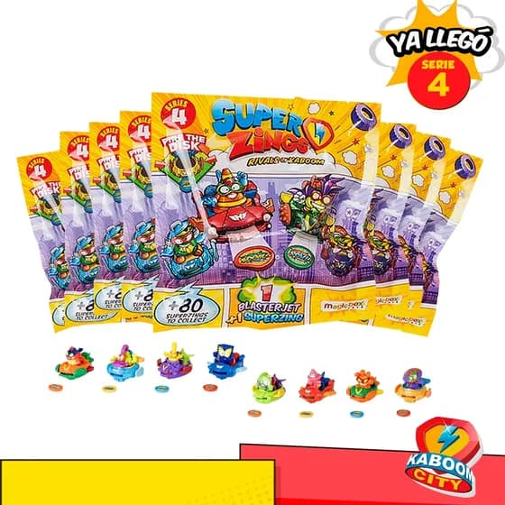 10 Sobres Blasterjet Superzings Serie 4 Original Coleccion
