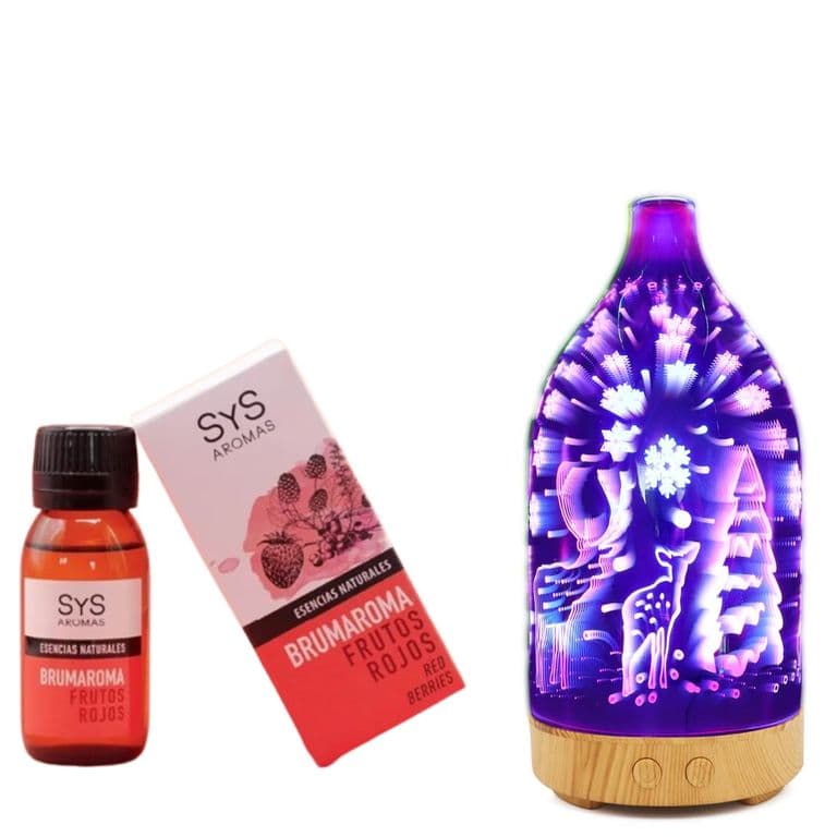 Ambientador 50 Ml Frutos Rojo + Equipo blanco 100 Ml