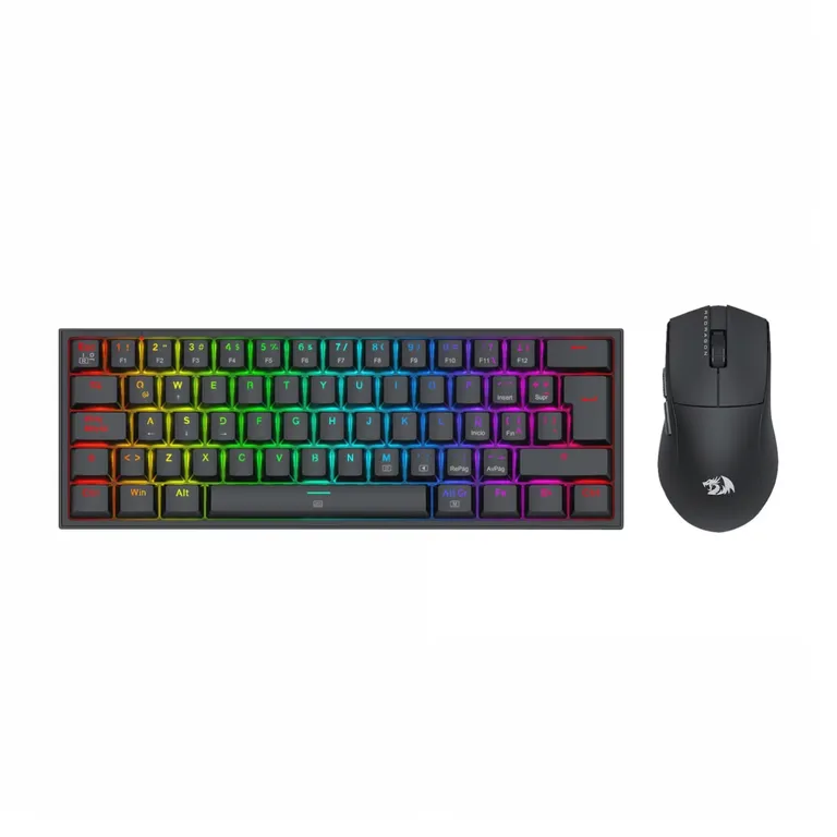 Pack Gamer S143 Teclado K617 RGB y Mouse King M724 Negro