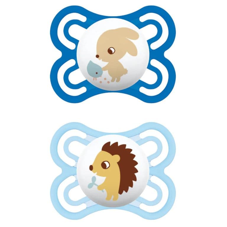 2 Chupetes de Silicona Perfect 0-6 Meses Azul