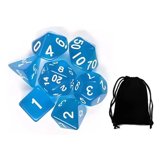 Set 7 Dados Para Jugar Rol Juegos De Mesa Dnd Dungeons D&d